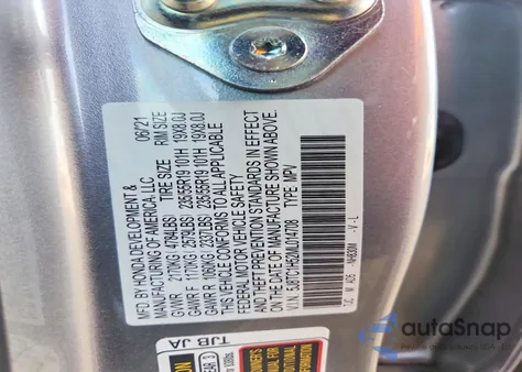 2021 Acura Rdx Technology z USA, uszkodzony, nr VIN 5J8TC1H52ML014708